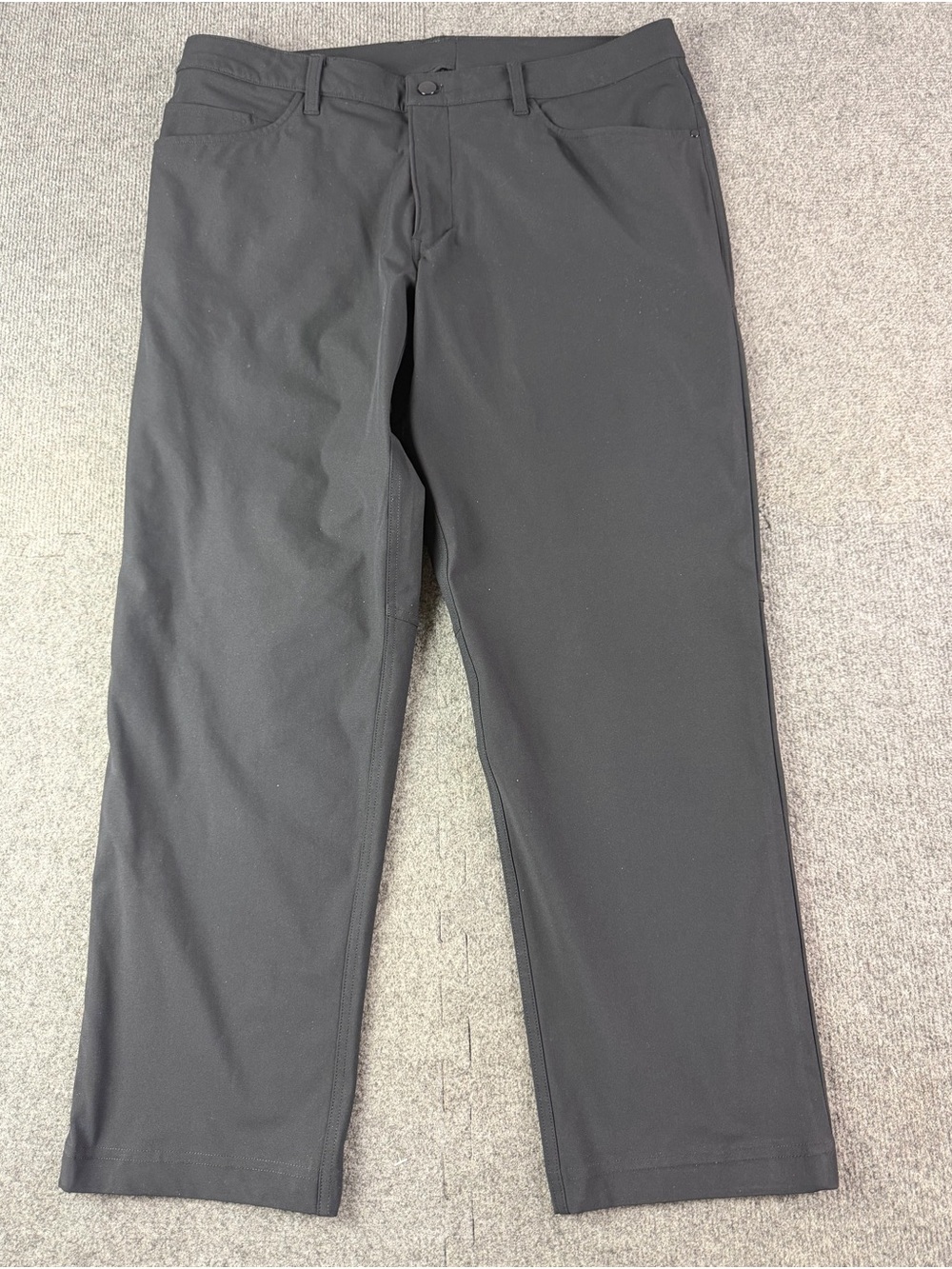 Lululemon ABC Classic Fit Warpstreme Men Chino Pants Size 36x29 Black